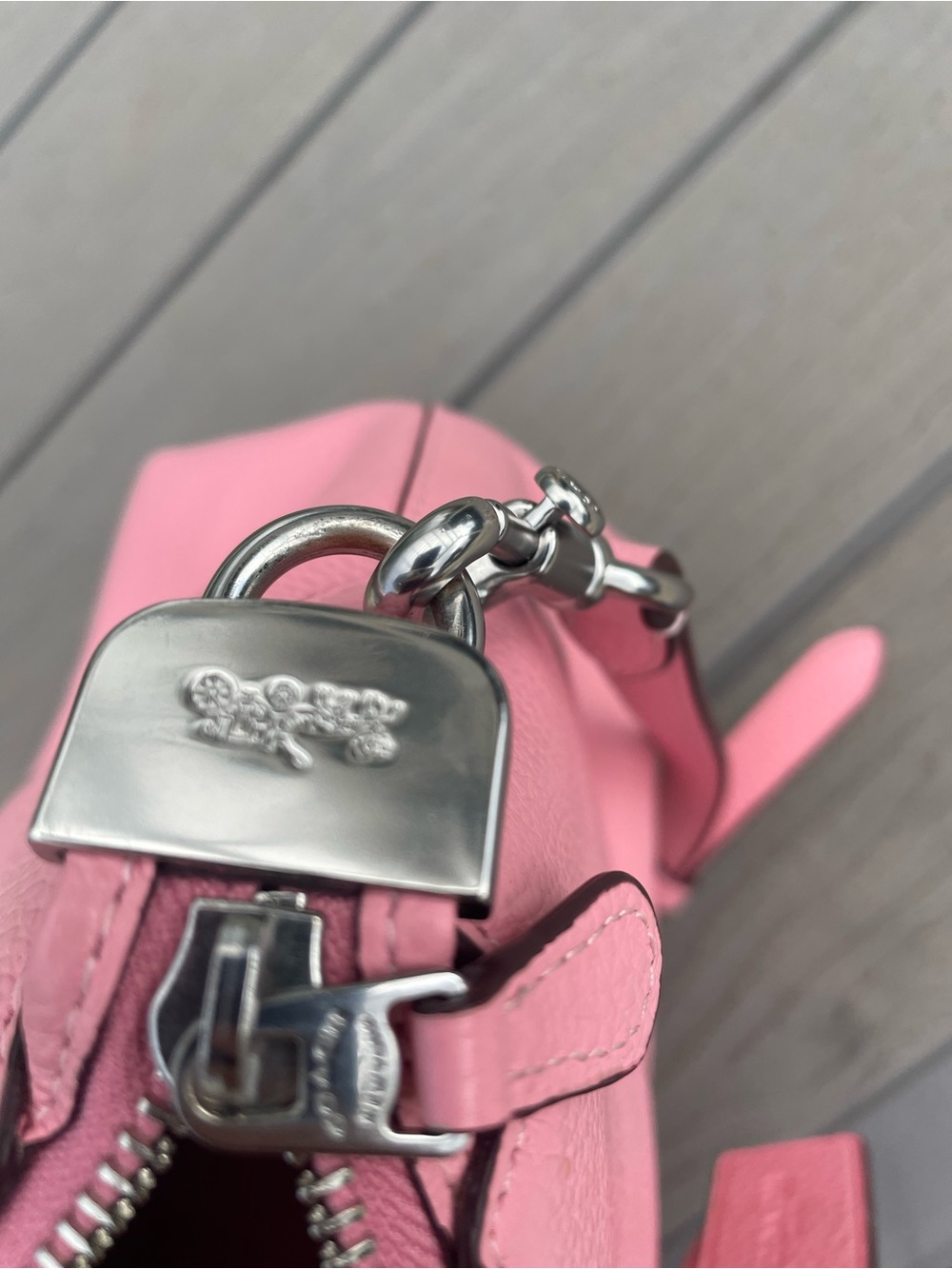 Coach Pink Georgia Satchel with Silver Hardware - Picture 11 of 16